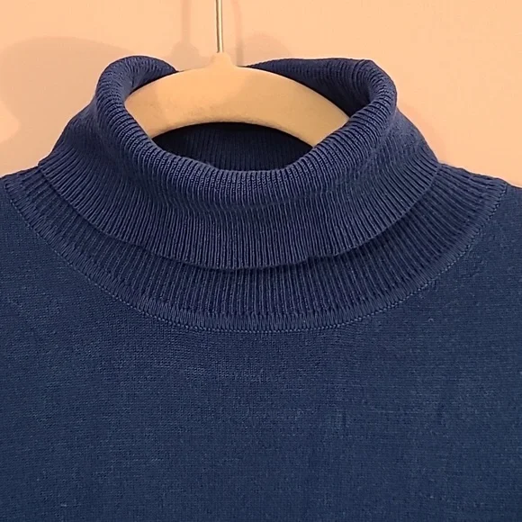 Style & Co xl stretchy blue turtle neck sweater. - Picture 2 of 8
